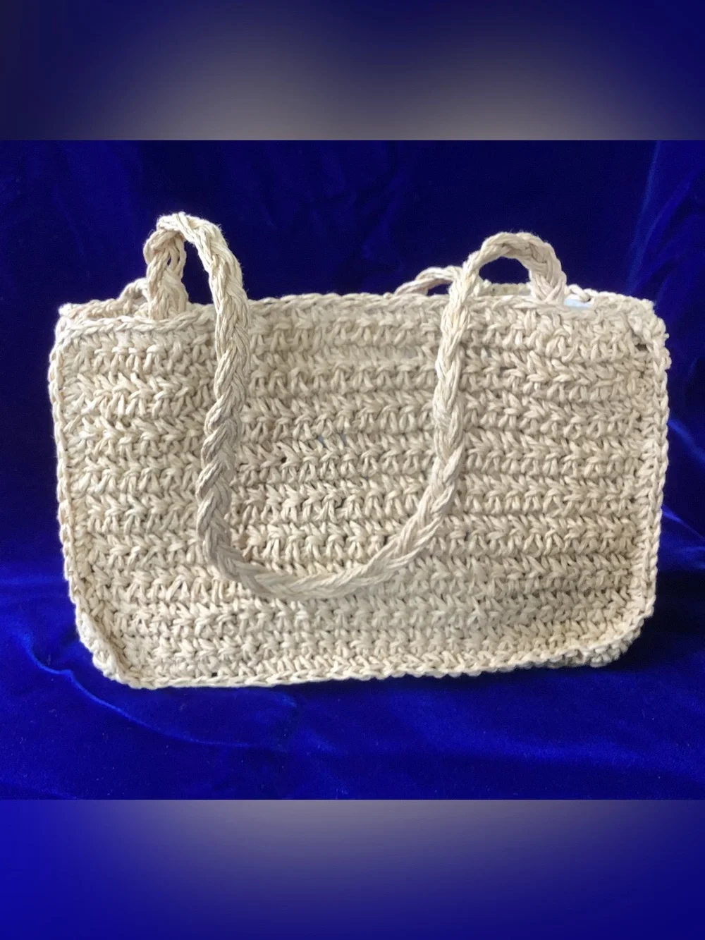 Kids Woven Tote Bag with Pink Polka Dot Bow and Flower Basket Accent